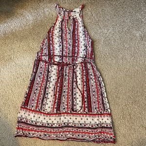 Boho Halter Fit & Flare Dress